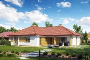 Projekt domu TK32 - parterowy dom o powierzchni 130,49 m², dach wielospadowy - ujęcie 5