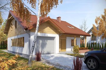  Projekt domu TK21 (WAK1028) - projekt domu parterowego z poddaszem - Zdjęcie 3