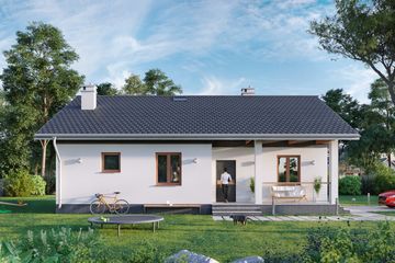  Projekt domu Modrzyk Bis (1004) (KRD1926) - projekt domu parterowego - Zdjęcie 3