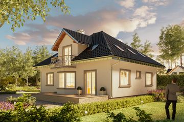 Projekt domu Prymus Lux (1053) (KRD1939) - projekt domu parterowego z poddaszem - Zdjęcie 2