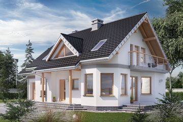  Projekt domu Maja Polo Mini (1040) (KRD1940) - projekt domu parterowego z poddaszem - Zdjęcie 1