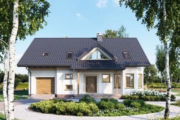  Projekt domu Maja Max (1020) (KRD1942) - projekt domu parterowego z poddaszem - Zdjęcie 2