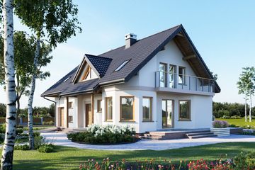  Projekt domu Maja Max (1020) (KRD1942) - projekt domu parterowego z poddaszem - Zdjęcie 5