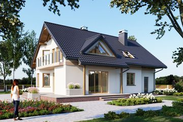  Projekt domu Maja Max (1020) (KRD1942) - projekt domu parterowego z poddaszem - Zdjęcie 6