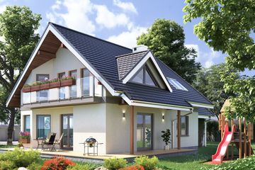  Projekt domu Maja Grota (1031) (KRD1957) - projekt domu parterowego z poddaszem - Zdjęcie 2