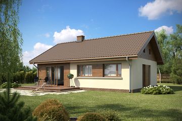  Projekt domu TK109 (WAK1032) - projekt domu parterowego - Zdjęcie 4