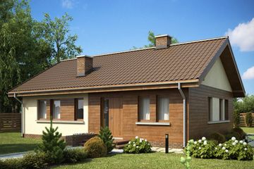  Projekt domu TK109 (WAK1032) - projekt domu parterowego - Zdjęcie 1