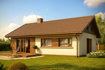  Projekt domu TK109 (WAK1032) - projekt domu parterowego - Zdjęcie 2