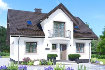  Projekt domu APS 186 (LUA1240) - projekt domu parterowego z poddaszem - Zdjęcie 1