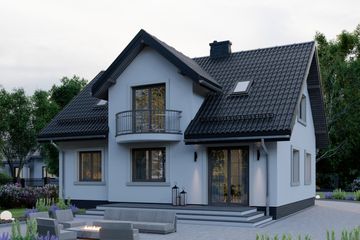  Projekt domu APS 186 (LUA1240) - projekt domu parterowego z poddaszem - Zdjęcie 4