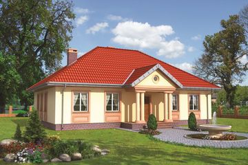  Projekt domu Aleksandria Hera (1064) (KRD1968) - projekt domu parterowego - Zdjęcie 1