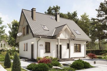  Projekt domu Sambor (1063) (KRD1971) - projekt domu parterowego z poddaszem - Zdjęcie 1