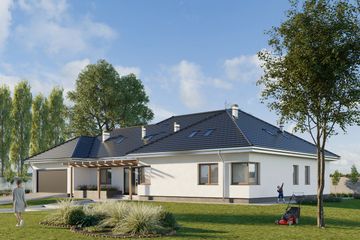  Projekt domu Willa Marynin (1080) (KRD1979) - projekt domu parterowego - Zdjęcie 1