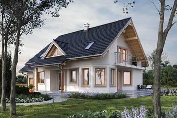  Projekt domu Maja Bona (1078) (KRD1982) - projekt domu parterowego z poddaszem - Zdjęcie 1