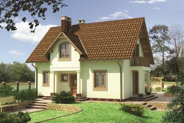  Projekt domu Antałek (34) (KRD2014) - projekt domu parterowego z poddaszem - Zdjęcie 1