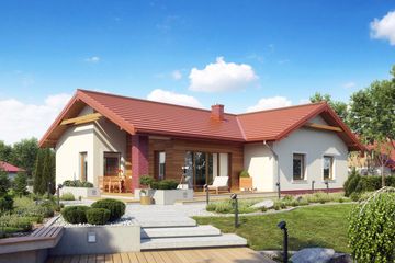  Projekt domu TK33 (WAK1035) - projekt domu parterowego - Zdjęcie 2