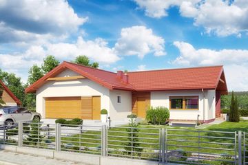  Projekt domu TK33 (WAK1035) - projekt domu parterowego - Zdjęcie 1