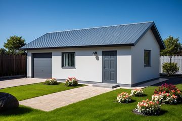  Projekt budynku gospodarczego G8 - Budynek gospodarczy (PRA1007) - projekt budynku parterowego - Zdjęcie 1