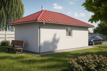  Projekt garażu G10 - Budynek garażowy (PRA1009) - projekt garażu parterowego - Zdjęcie 2