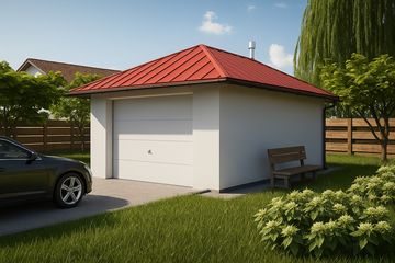  Projekt garażu G10 - Budynek garażowy (PRA1009) - projekt garażu parterowego - Zdjęcie 1