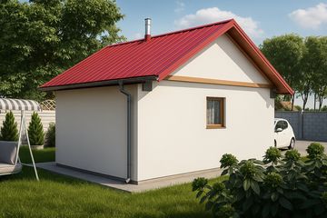  Projekt garażu G13 - Budynek garażowy (PRA1012) - projekt garażu parterowego - Zdjęcie 2