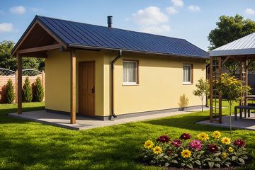  Projekt garażu G15 - Budynek garażowo - gospodarczy (PRA1014) - projekt garażu parterowego - Zdjęcie 2