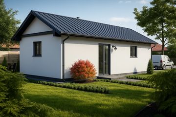  Projekt garażu G16 - Budynek garażowo - gospodarczy (PRA1015) - projekt garażu parterowego - Zdjęcie 2