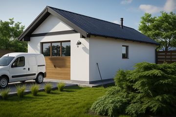  Projekt garażu G16 - Budynek garażowo - gospodarczy (PRA1015) - projekt garażu parterowego - Zdjęcie 1