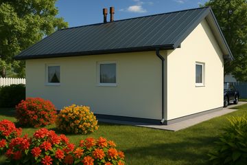  Projekt garażu G22 - Budynek garażowy (PRA1021) - projekt garażu parterowego - Zdjęcie 2