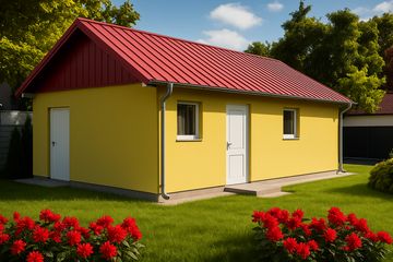  Projekt garażu G23 - Budynek garażowo - gospodarczy (PRA1022) - projekt garażu parterowego - Zdjęcie 2