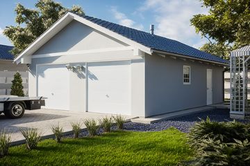  Projekt garażu G24 - Budynek garażowo - gospodarczy (PRA1023) - projekt garażu parterowego - Zdjęcie 1