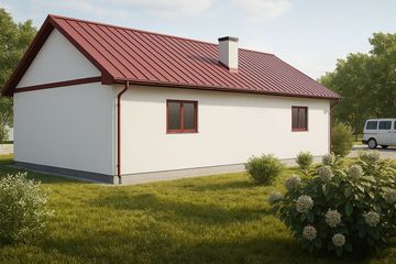  Projekt garażu G25 - Budynek garażowo - gospodarczy (PRA1024) - projekt garażu parterowego - Zdjęcie 2