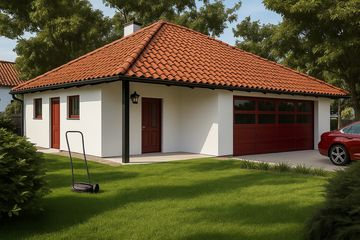  Projekt garażu G27 - Budynek garażowo - gospodarczy (PRA1026) - projekt garażu parterowego - Zdjęcie 1