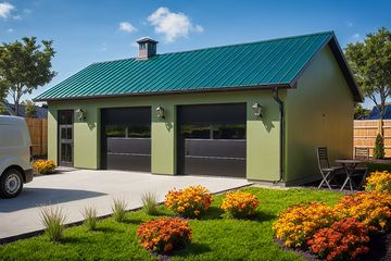  Projekt garażu G28 - Budynek garażowo - gospodarczy (PRA1027) - projekt garażu parterowego - Zdjęcie 1