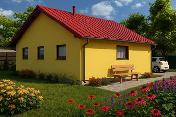  Projekt garażu G34 - Budynek garażowy (PRA1033) - projekt garażu parterowego - Zdjęcie 2