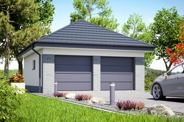  Projekt garażu G3 (WRF1169) - projekt garażu parterowego - Zdjęcie 1