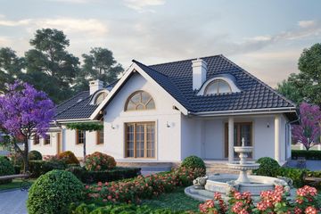  Projekt domu Anielski Dwór (1094) (KRD2032) - projekt domu parterowego z poddaszem - Zdjęcie 2