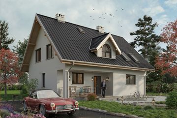  Projekt domu Krzemyk Atu (1102) (KRD2038) - projekt domu parterowego z poddaszem - Zdjęcie 1