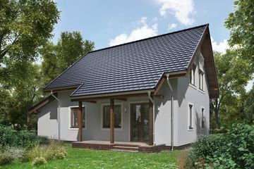  Projekt domu Pod Lipą Mak (1084) (KRD2048) - projekt domu parterowego z poddaszem - Zdjęcie 2