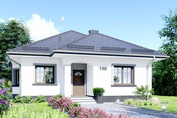  Projekt domu APS 190 (LUA1242) - projekt domu parterowego - Zdjęcie 1