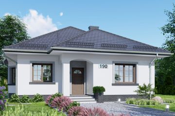  Projekt domu APS 190 (LUA1242) - projekt domu parterowego - Zdjęcie 1