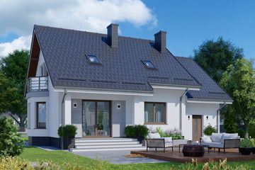  Projekt domu APS 193 (LUA1244) - projekt domu parterowego z poddaszem - Zdjęcie 2