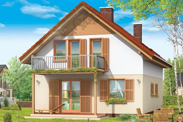  Projekt domu Praktyczny B (WAH1042) - projekt domu parterowego z poddaszem - Zdjęcie 4