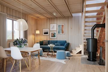  Projekt domu Przepiórka (WAH1045) - projekt domu parterowego z poddaszem - Zdjęcie 5