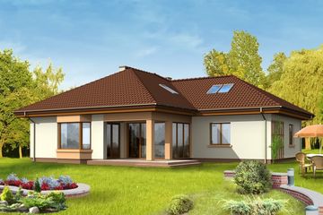  Projekt domu Trzypokoleniowy (WAH1079) - projekt domu parterowego z poddaszem - Zdjęcie 2