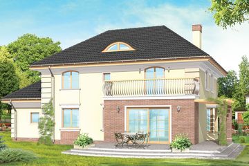  Projekt domu Willowy (WAH1085) - projekt domu z pełnym piętrem - Zdjęcie 2