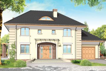  Projekt domu Willowy (WAH1085) - projekt domu z pełnym piętrem - Zdjęcie 1