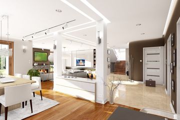  Projekt domu Wiola (WAH1087) - projekt domu z pełnym piętrem - Zdjęcie 4