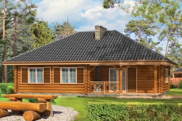  Projekt domu letniskowego Zagajnik (WAH1092) - projekt domu letniskowego parterowego - Zdjęcie 4