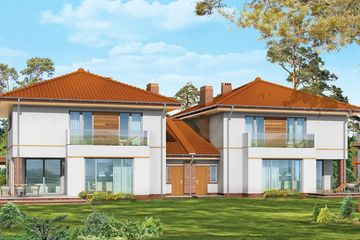  Projekt domu Szmaragd 2 (WAH1098) - projekt domu z pełnym piętrem - Zdjęcie 2